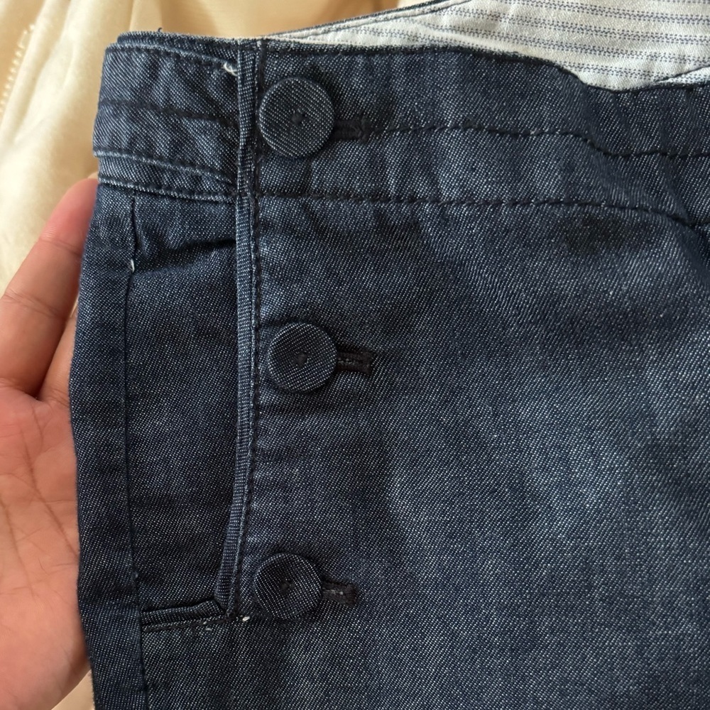Talbots Signature Side Button Ankle Pants - Picture 3 of 3